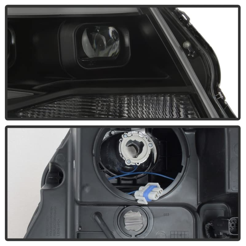 Projector Headlight Xtune PRO-JH-CCO04-LBDRL-BSM, 1 Pack