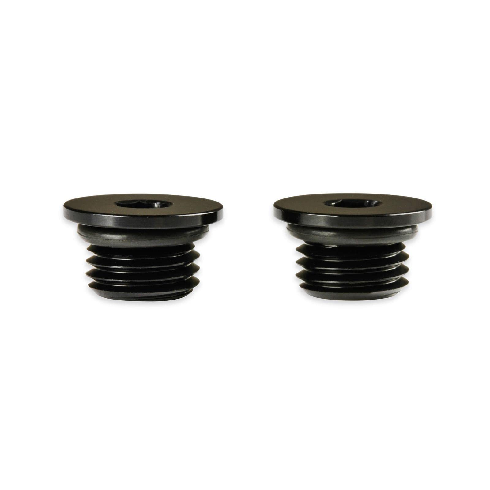 Black -4An Low Profile Port Plug, Earl's, 2Pk