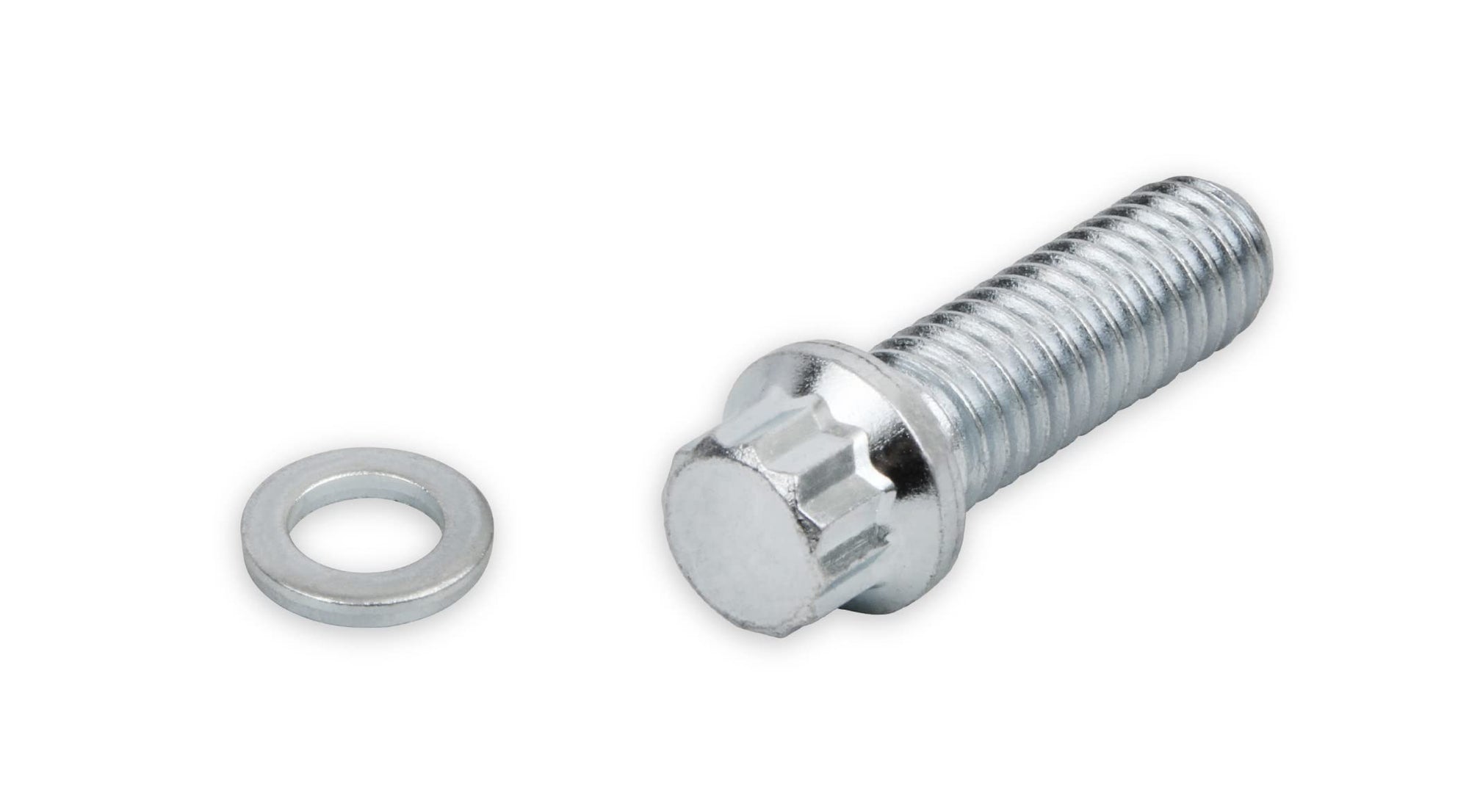12 Pt Mr. Gasket Intake Manifold Bolt Kit Sb Chev, Silver
