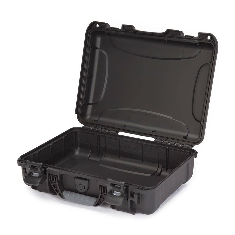 NANUK 910 Hard Case with Cubed Customizable Foam, IP67 Waterproof, Dustproof and Impact Resistant, 14.3” x 11.1” x 4.7”, Rugged Construction for Ultimate Protection, Made in Canada – Black