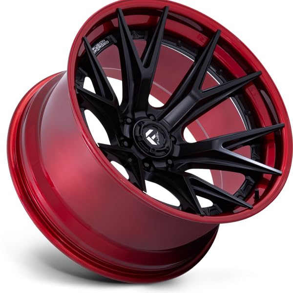 FUEL OFF-ROAD FC402 22X10 CATALYST 6X135 4.79-18mm MATTE BLACK WITH CANDY RED LIP - FC402MQ22106318N