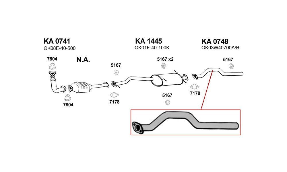 Exhaust Pipe ANSA (KA0748)