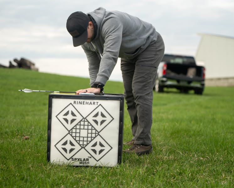 Speed Rinehart Unlimited Target | High-Velocity Crossbow Target with Patented Spylar Construction | 27-Zone Design for Fast Bolt Removal | Made in USA