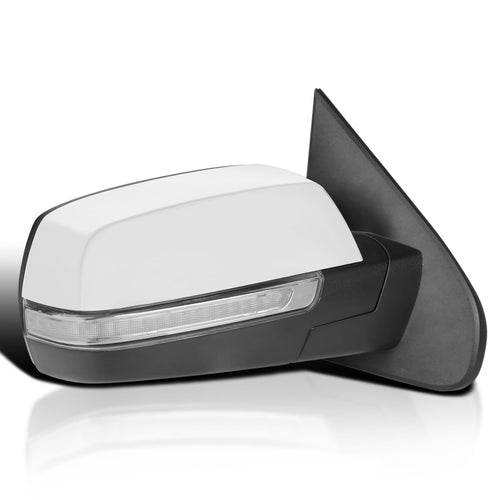 Spec-D Tuning Chrome Power Folding Right Passenger Side Mirror w/LED Turn Signal Compatible with 2014-2018 Chevy Silverado, GMC Sierra