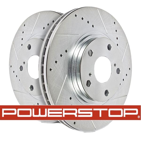 Evolution PowerStop JBR-1553 Drilled, Slotted & Zinc Plated Brake Rotors