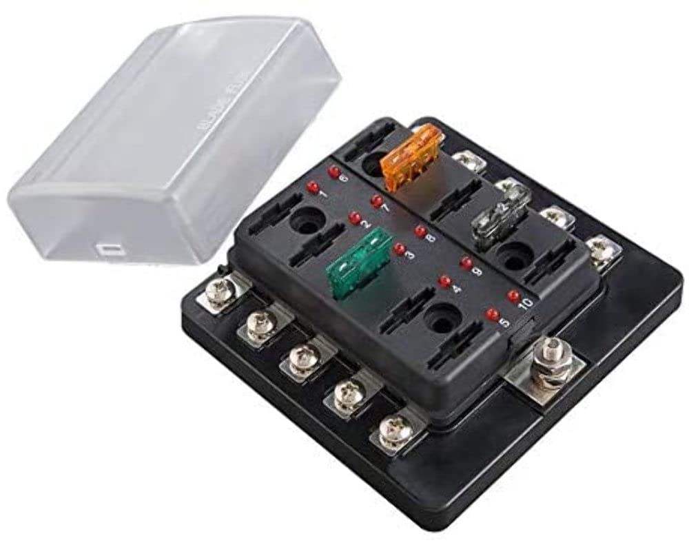 ATC Install Bay Fuse Block with Indicating LEDs - Screw Terminals