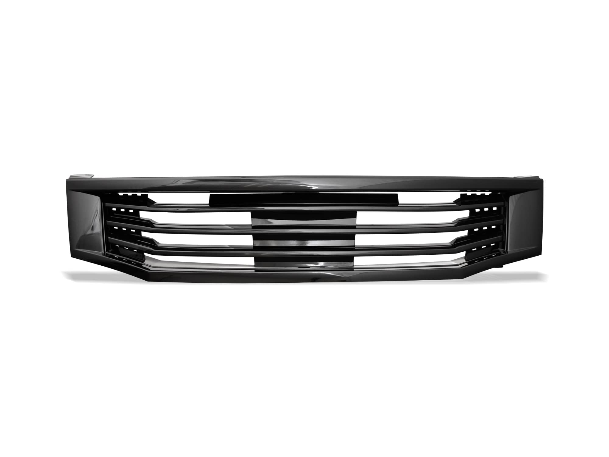 7148970 Armordillo USA Horizontal Front Hood Grille - Gloss Black Fits 2008-2010 Honda Accord 4 Door Sedan