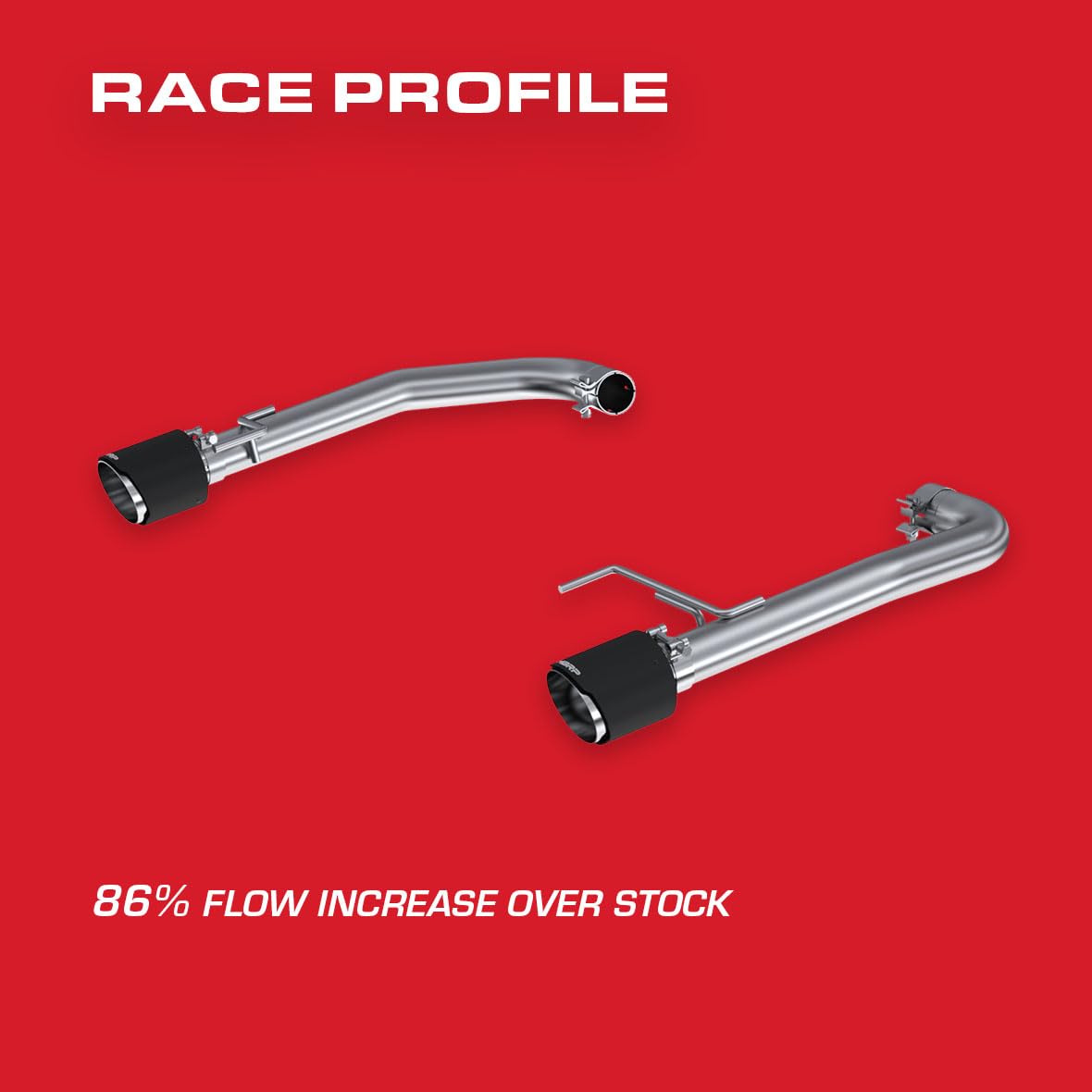 15-23 Ford Mustang MBRP 2.3L EcoBoost T304 2.5in Axle Back w/Dual CF SS Tips - T304 (Race Version)