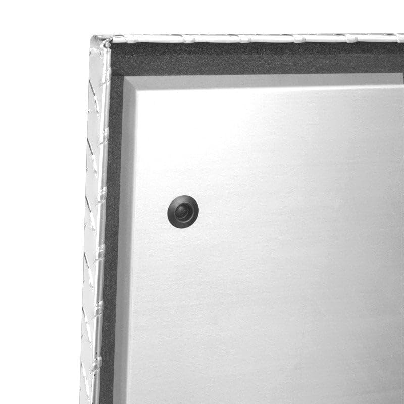 Full Size Delta 1-301000 Bright Aluminum Single Lid Deep Crossover Truck Box