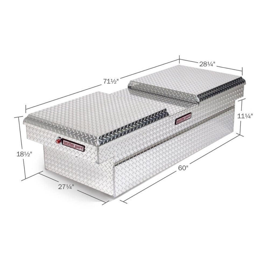 Crossover Truck Box Weather Guard, Silver, 71-1/2 in. W