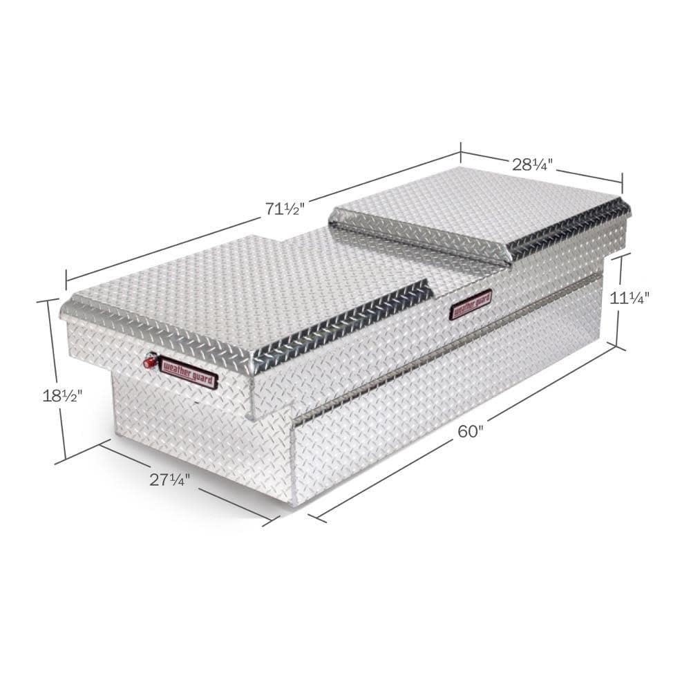 Crossover Truck Box Weather Guard, Silver, 71-1/2 in. W