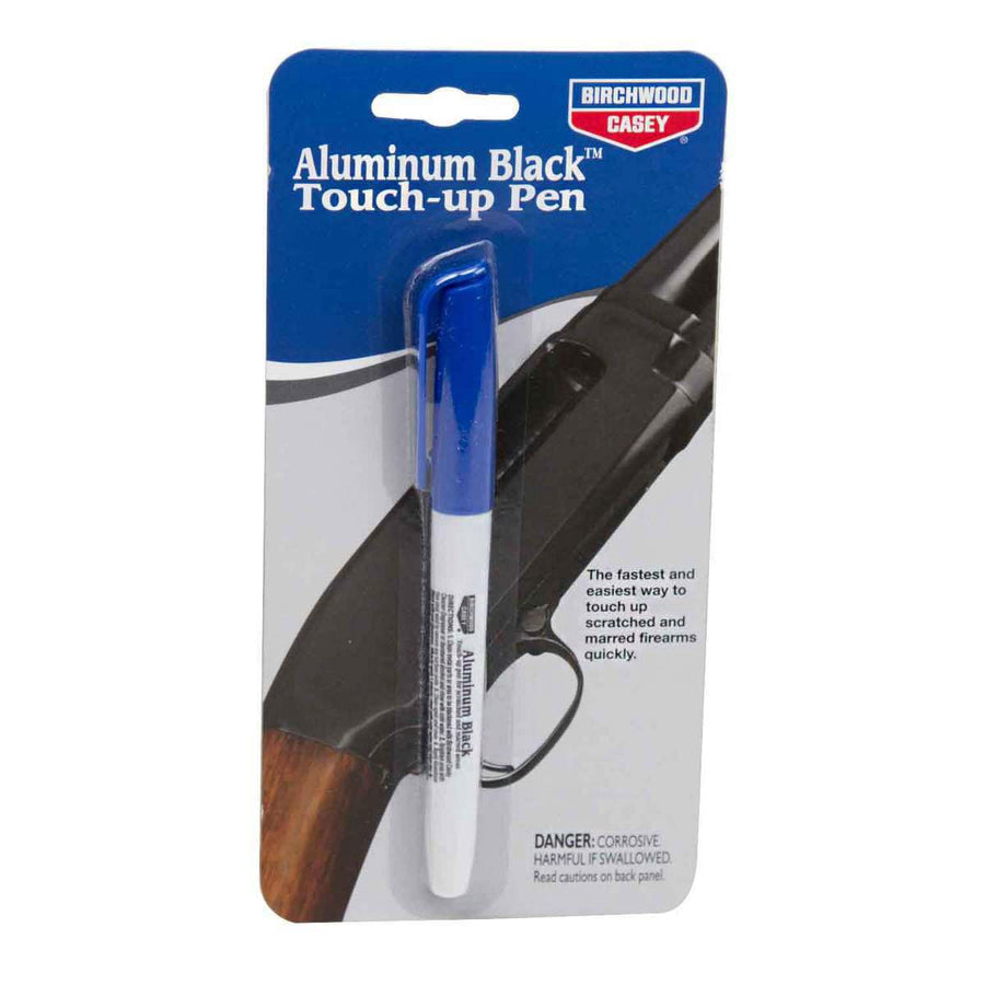 Fast-Drying Birchwood Casey Fast-Acting Aluminum Black Metal Finish Touch-Up Pen for Restoring Scratched and Marred Areas