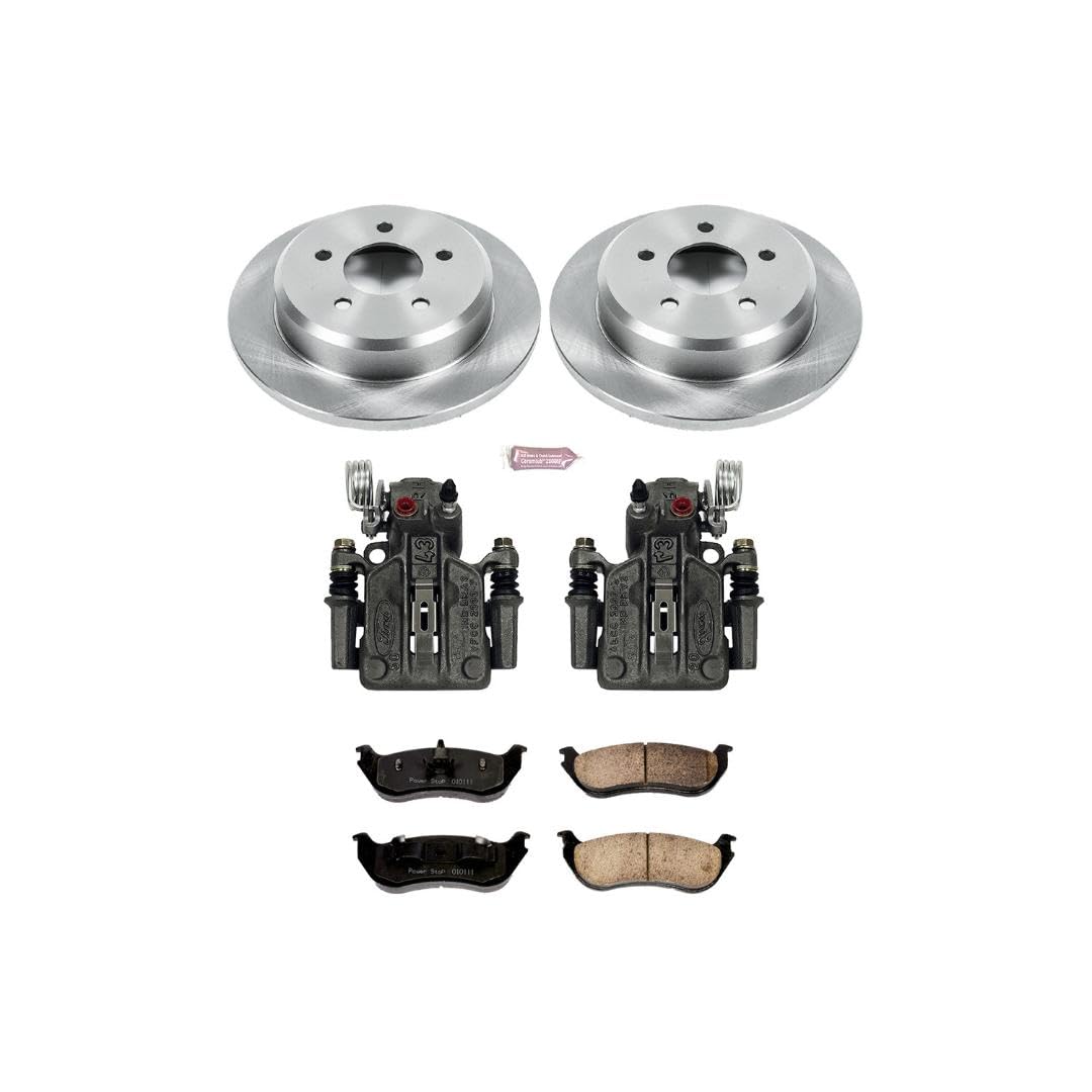 Power Stop KCOE2984 Stock Replacement Rear Brake Kit (with Calipers) For Ford Crown Victoria 1996-2002, Lincoln Town Car 1996-2002, Mercury Grand Marquis 1996-2002 [Model Specific]