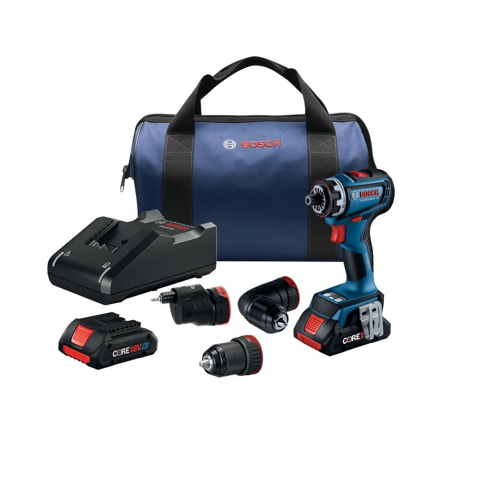 18V BOSCH GSR18V-800FCB24 Drill/Driver with 5-In-1 Flexiclick® System and (1) CORE18V® 4 Ah Advanced Power Battery