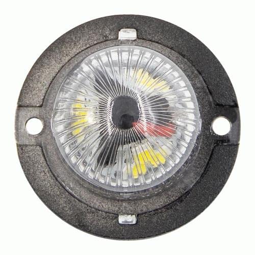 Heise 1 Inch Hidden Strobe White Marker Lights - 9 Led