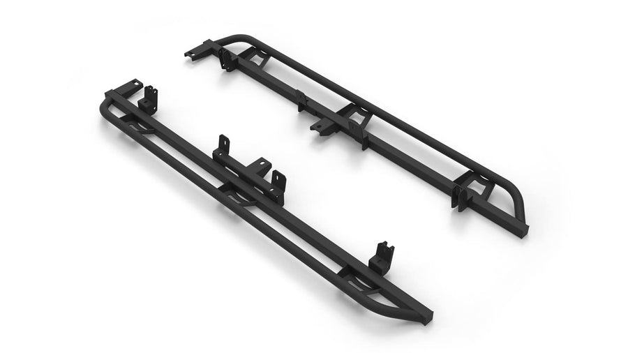 Trail Sliders RealTruck for Colorado/Canyon | Cab Length, Heavy Duty 2" Tubing, Textured Black | TSG15CC-TX | Fits 2015 - 2026 Chevrolet / GMC Canyon / Colorado Crew Cab