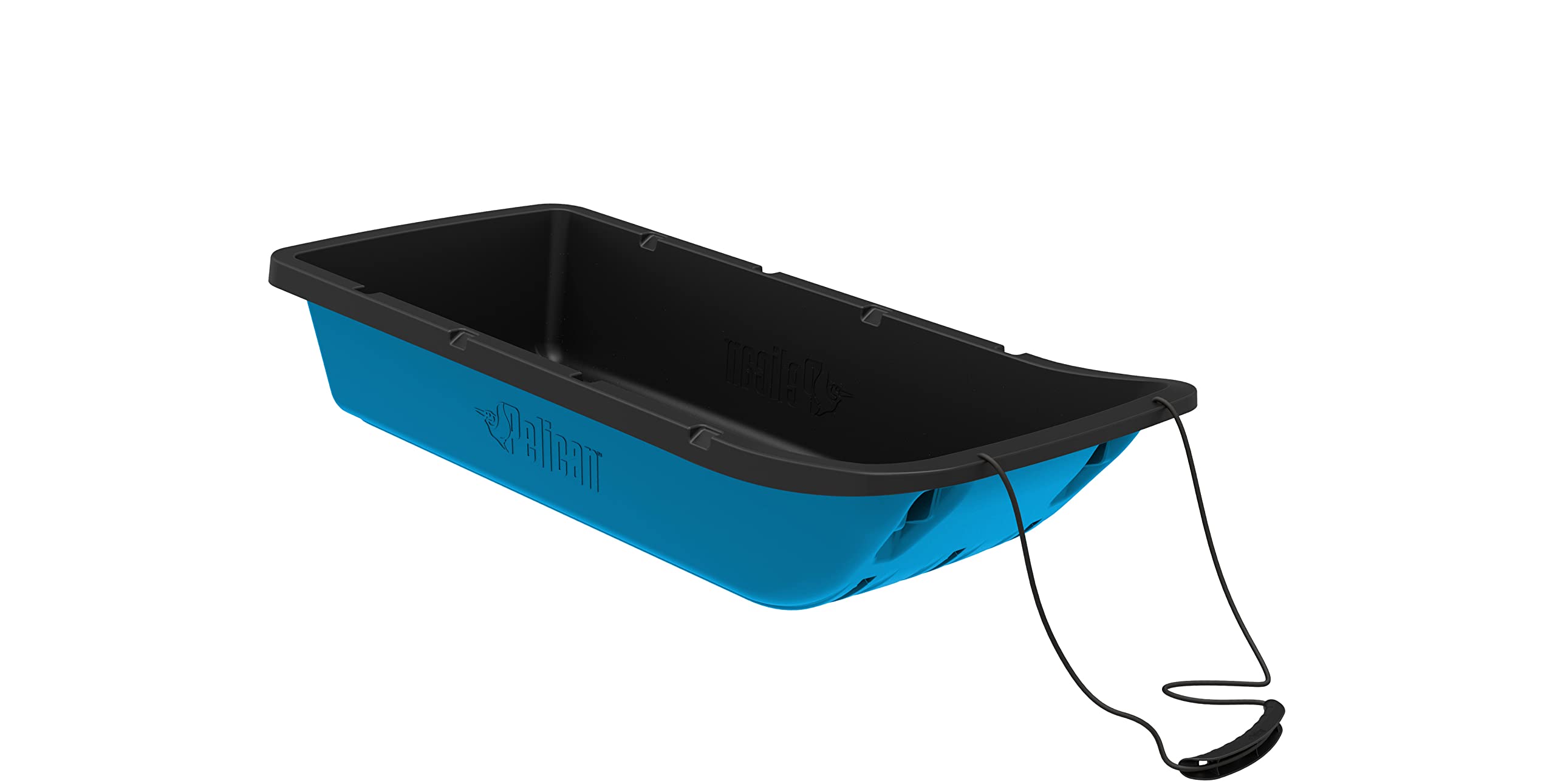 Trek 52 Utility Sled - Pelican - Cyan - Ram-X Runners, Pull Rope and Travel Cover - 4 Season Sled - Any Outdoors Activities - Carry Up to 226 lb - Heavy Duty RAM-X Construction - LDT52PA30-0