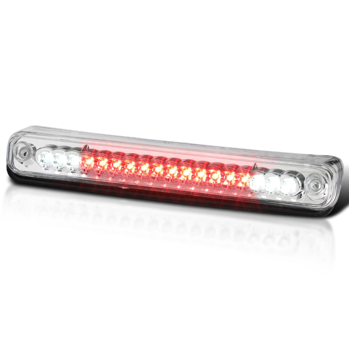 Chrome Clear Spec-D Tuning LED 3rd Brake Light Compatible with 1994-1999 Chevy C/K 1500 2500 3500, 2000 Chevy C/K 2500 3500