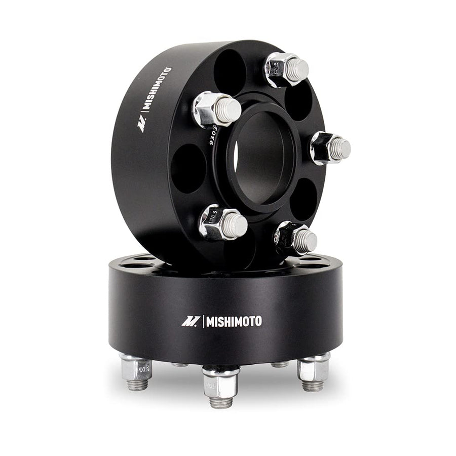 Mishimoto 5x114.3 Wheel Spacers, 60.1 Center Bore, M12x1.5, 45mm Thick, Black