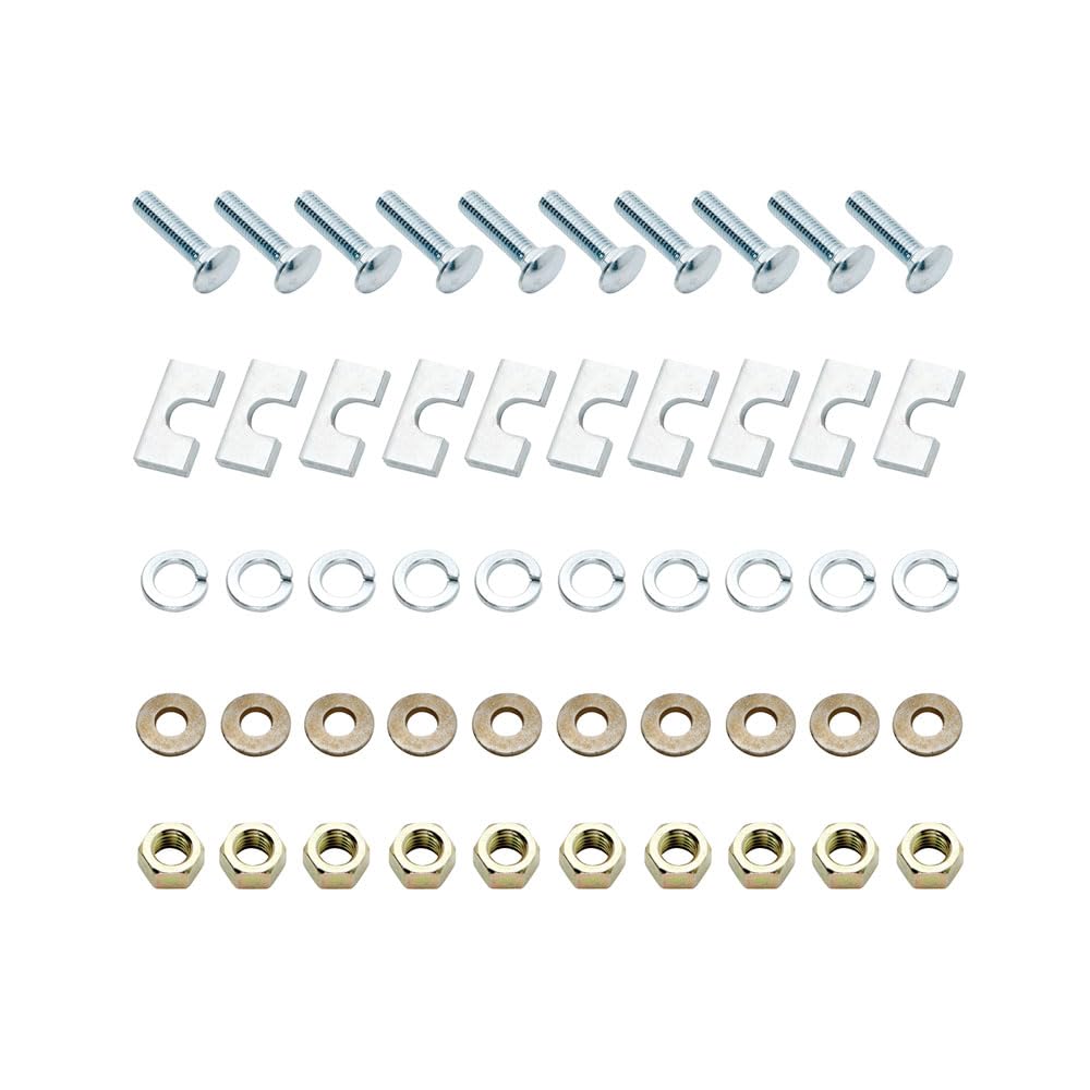 Installation Hardware Bolt Kit Reese 58430 for Fifth Wheel Mounting Brackets and Universal Rails (10 - Bolt Design), Replacement Part Compatible with Reese Rail Kits #30035, #58058