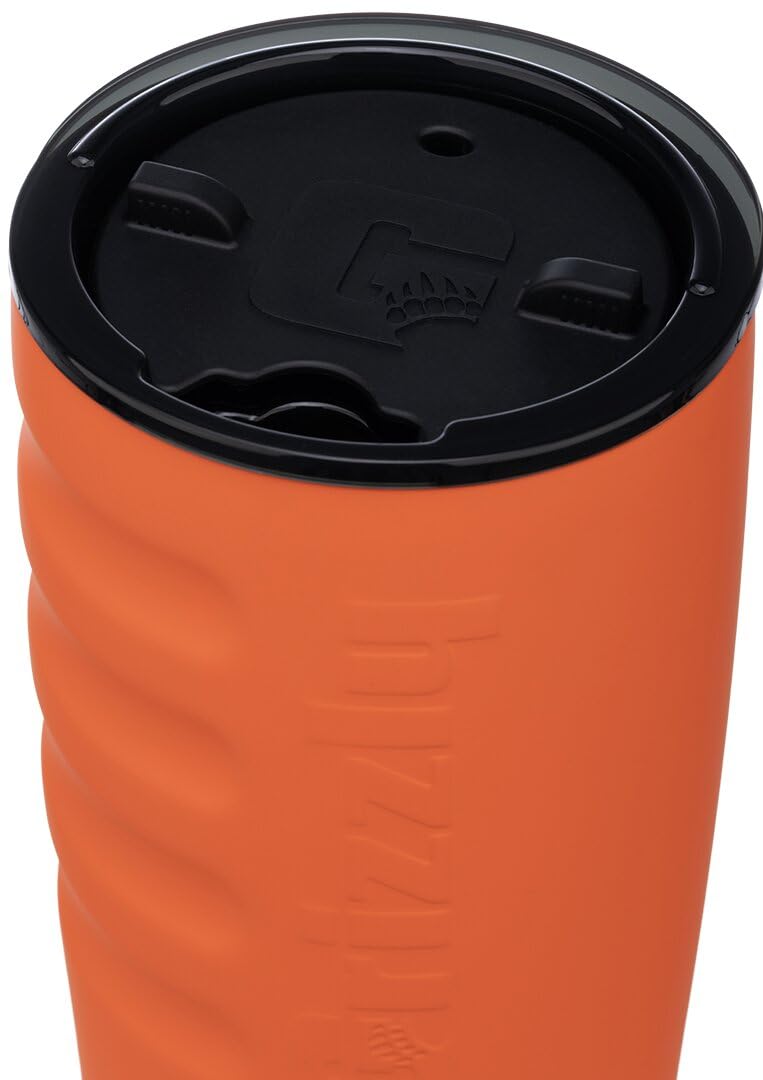 20 oz Grizzly Grip Cup with Mag Lid | Vacuum Insulated | For Coffee Car Travel Beach Camping Hiking Hunting Fishing | Blaze Orange