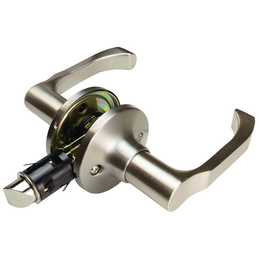 LSL-806PS-BSN Creative Products Group Non-Locking Curved Leverset - Brushed Satin Nickel
