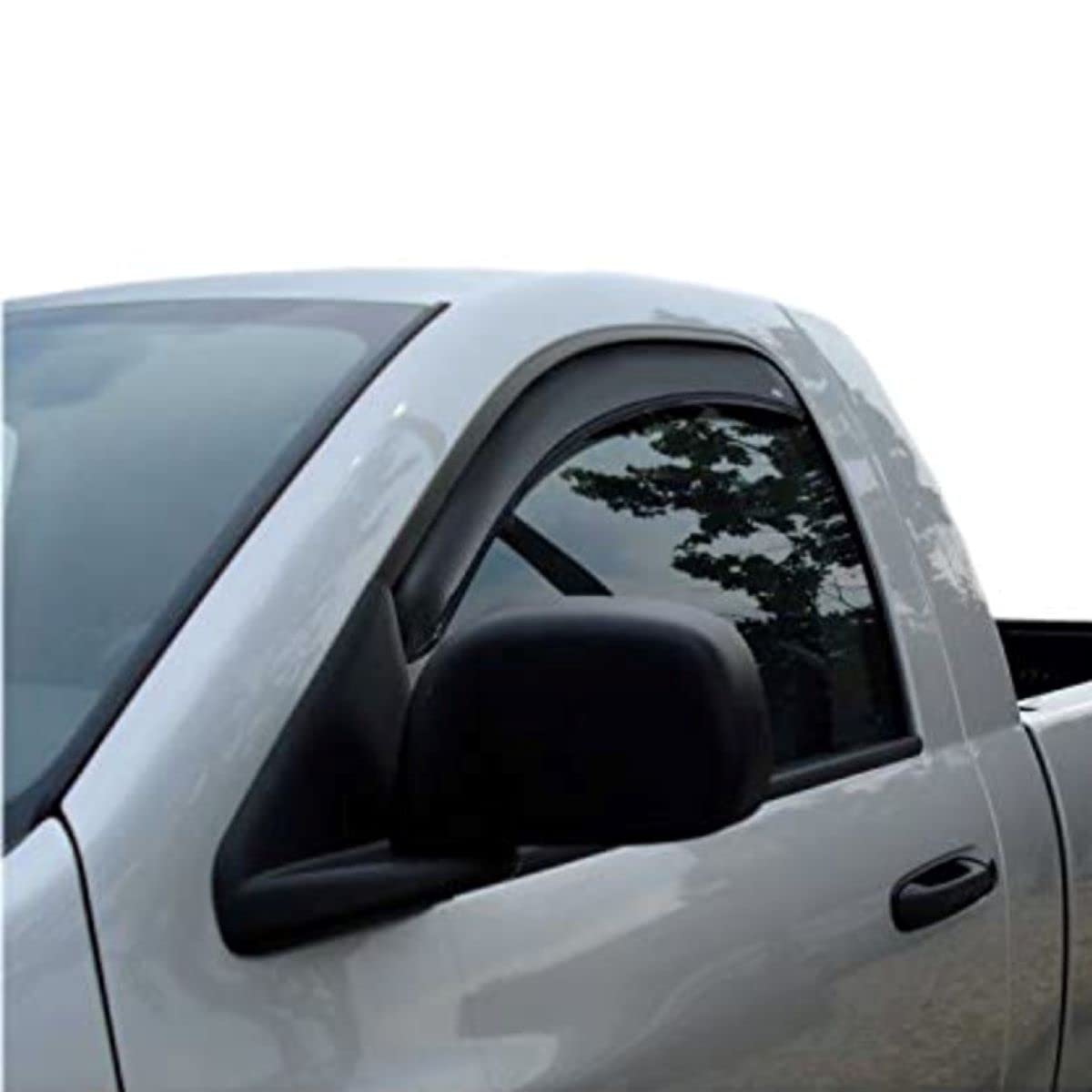 In-Channel Rain Guards Auto Ventshade [AVS] For 2002 - 2008 Dodge Ram 1500; 2003 - 2009 Dodge Ram 2500/3500, STANDARD CAB ONLY | Window Vent Visors, 2 pcs. - Smoke | 192607