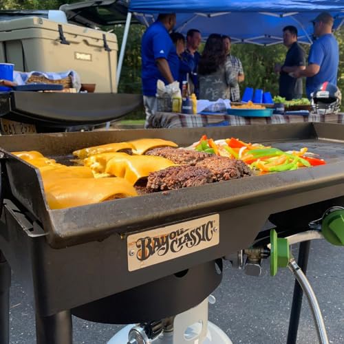 Griddle Double Steel with Grease Trap