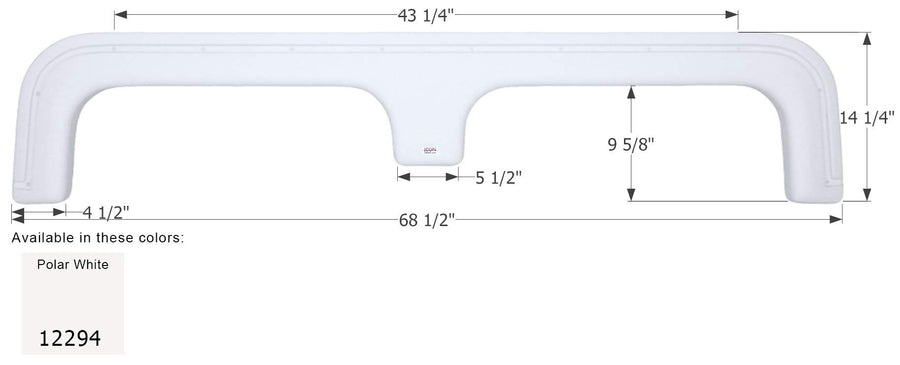 Fender Skirt ICON, Tandem, Triple E, FS2294, Polar White