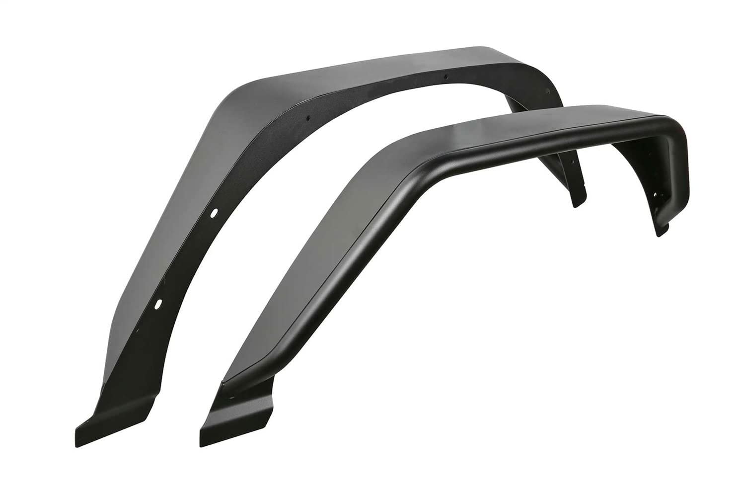 Fabtech Tube Fenders FTS24213 4.5 in. Wide Rear Steel Texture Black Tube Fenders