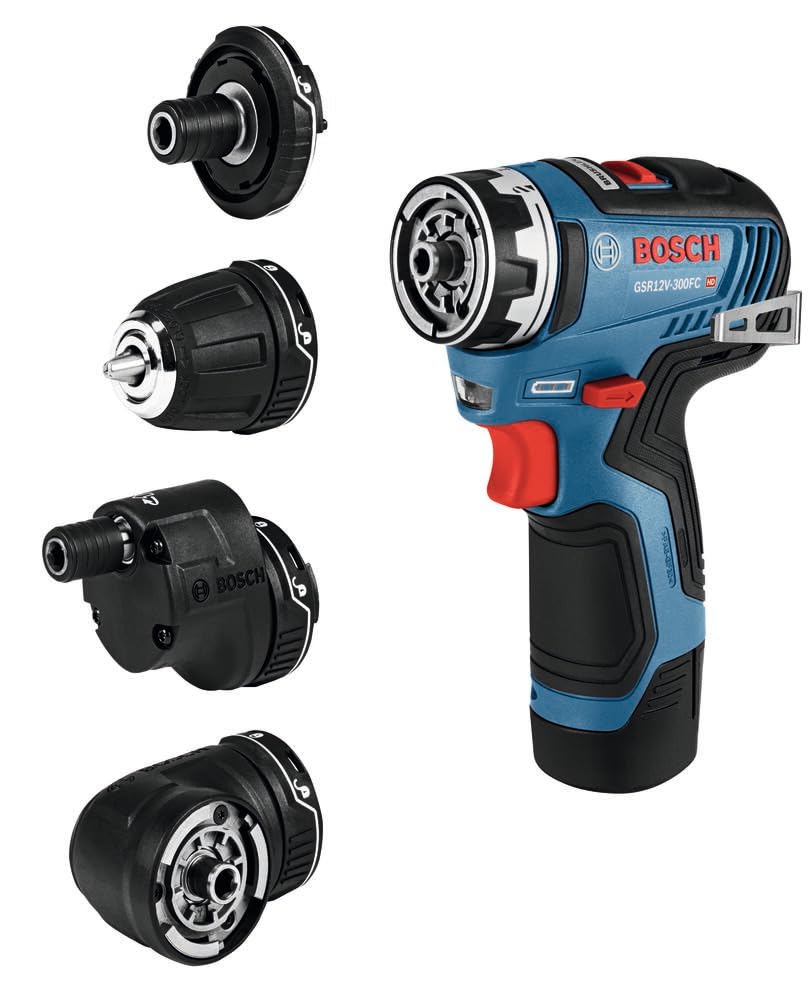 GSR12V-300FCB22 Bosch 12V Max Drill/Driver with 5-In-1 Flexiclick® System with (2) 2.0 Ah Batteries