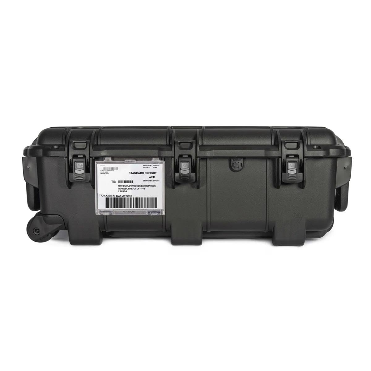Wheeled Nanuk 962 Waterproof Hard Case with Padded Divider, Black