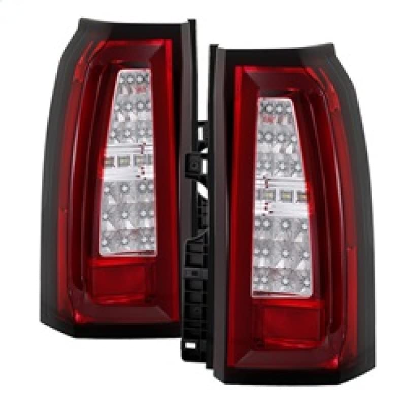 Chevy Tahoe/Suburban 15-19 Spyder 5085085 LED Tail Lights - Red Clear light bar