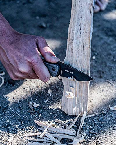Kilimanjaro Folding Knife, Micarta Handle, Flipper Style Blade, AUS-10 Stainless Steel, Coated, Daniel Winkler Grey, One Size