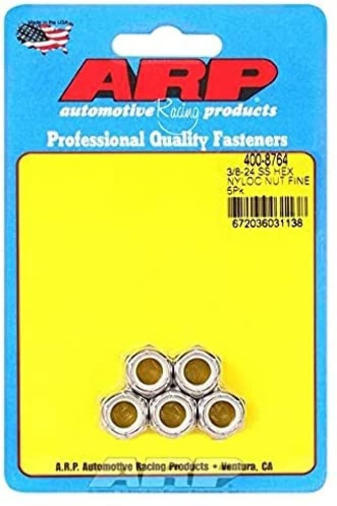ARP Nyloc 3/8-24 SS Fine Hex Nut Kit