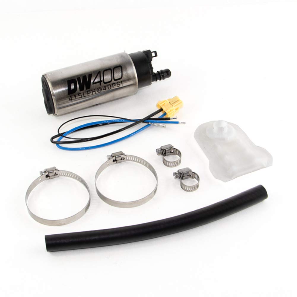 In-Tank Fuel Pump DeatschWerks 9-401-1043 (415lph with 9-1043 Install Kit), 1 Pack