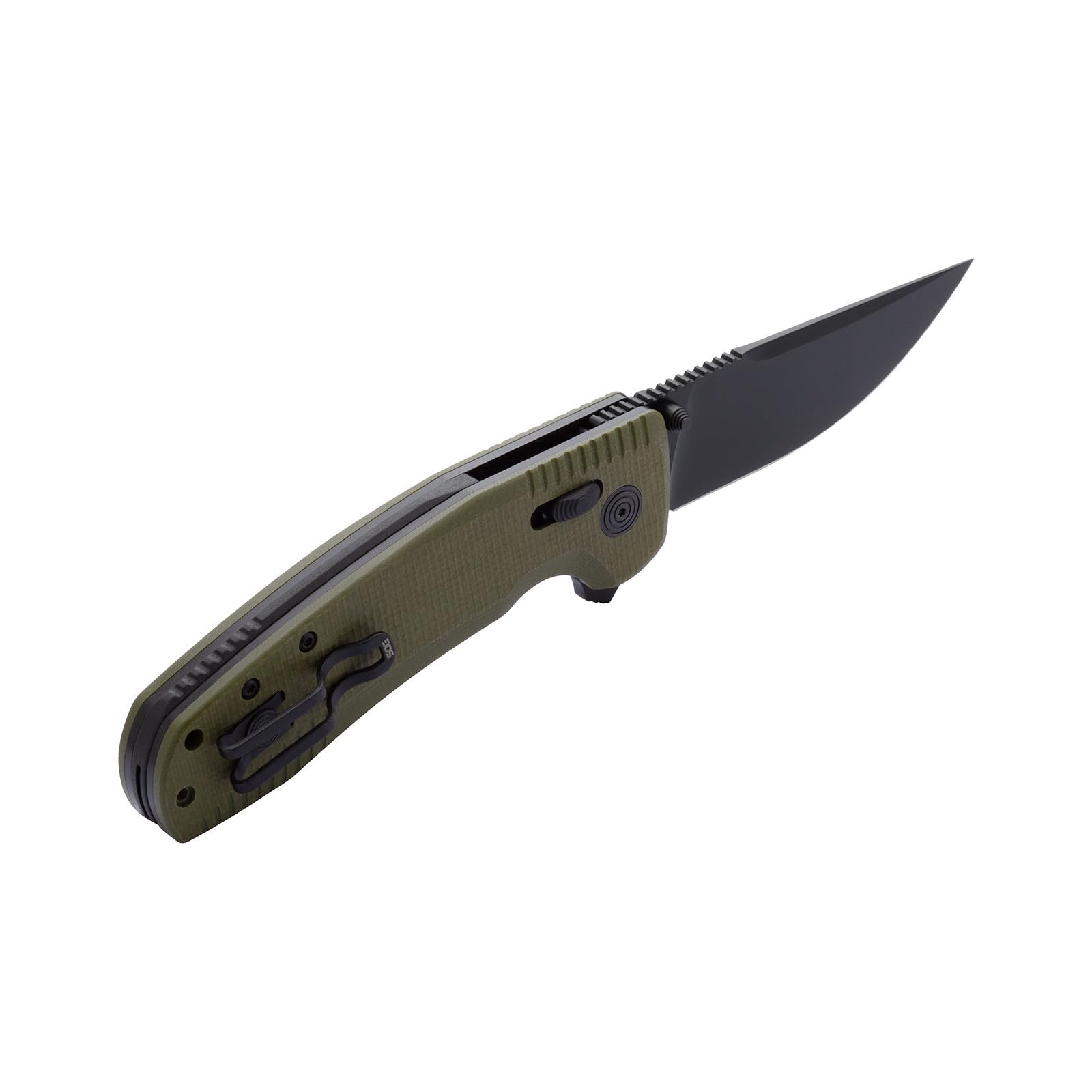 3.4" D2 Tool Steel Blade SOG TAC XR Professional Folding Knife & Ultra-Grip G10 Handle | Single-Handed Ambidextrous Use, OD Green