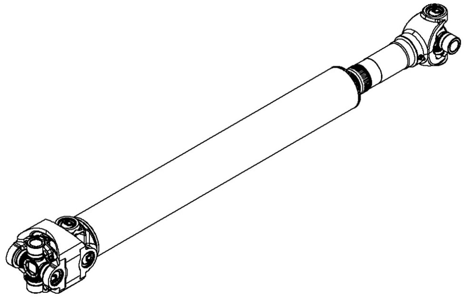Dana Drive Shaft Assy Kit 10113217 Jeep Wrangler Jk Ud60 Rear 1350 Series with T Case Yoke