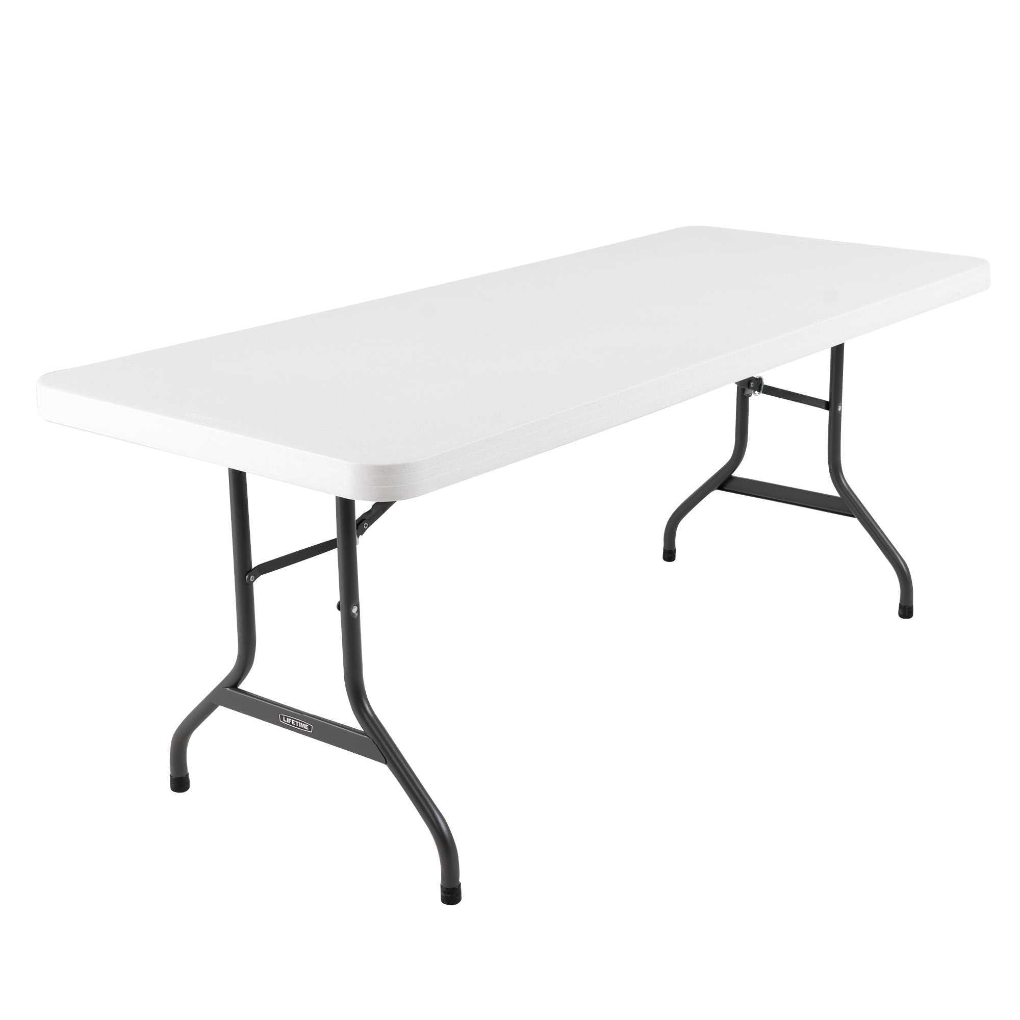 White 6 Ft. Commercial Plastic Folding Banquet Tables