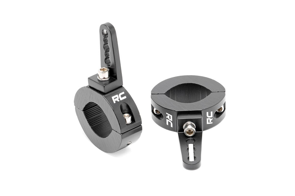 Adjustable Rough Country LED Light Clamps for 1.65-2" Roll Bars - 70171