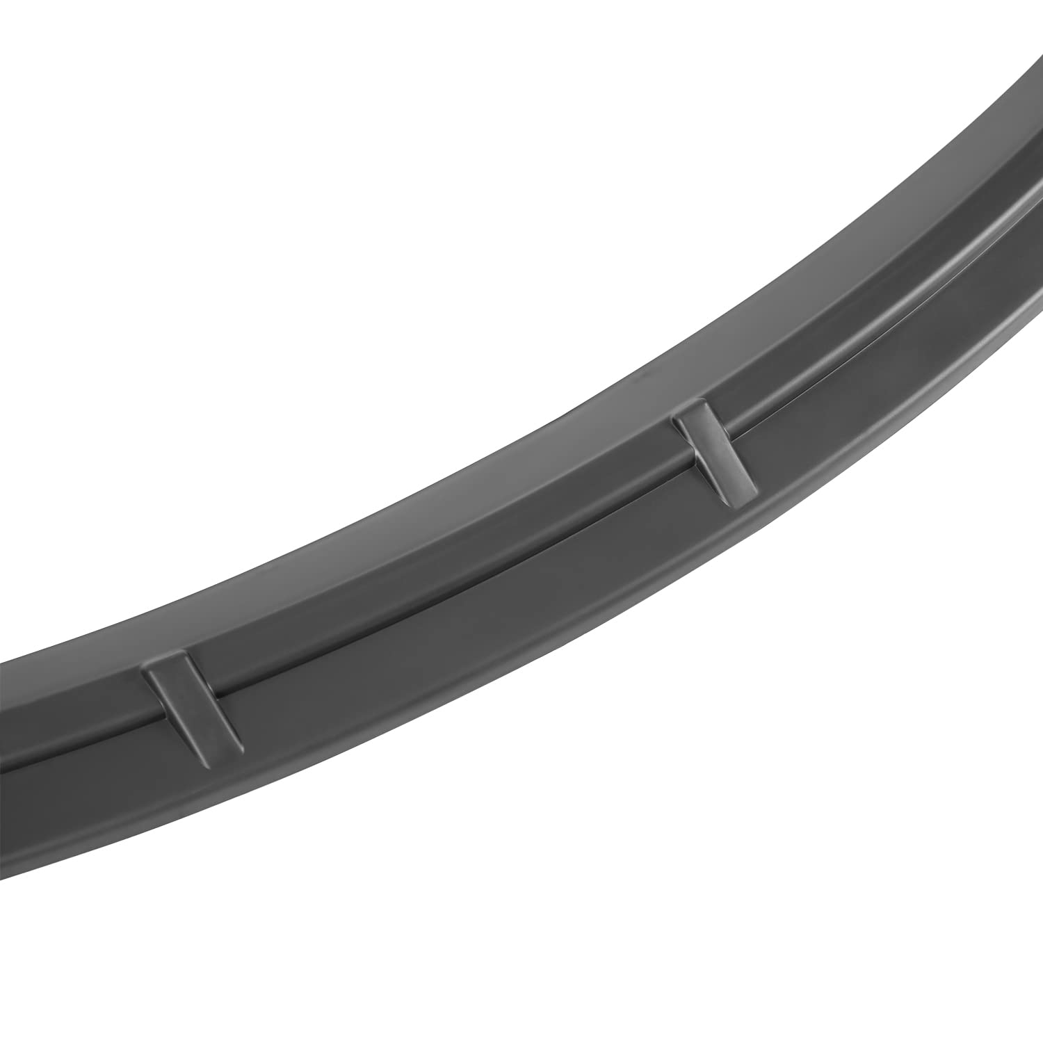 Front Bumper Lip Spec-D Tuning Black Compatible with Tesla Model S 2012-2016