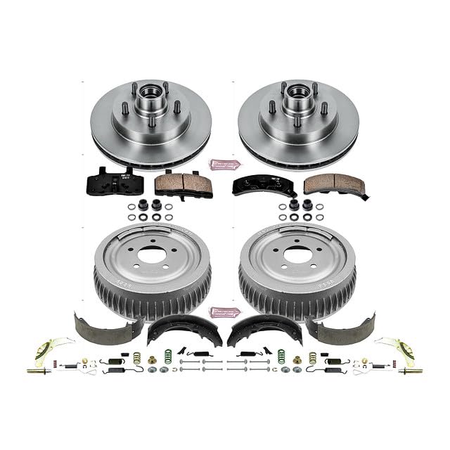 Power Stop Autospecialty KOE15036DK Front and Rear Replacement Brake Kit-OE Brake Drums & Ceramic Brake Pads