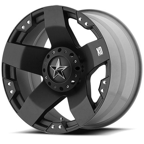 ROCKSTAR XD775 17x8, Bolt Pattern: 5x4.5/5, Offset: 35, MATTE BLACK, set of 1