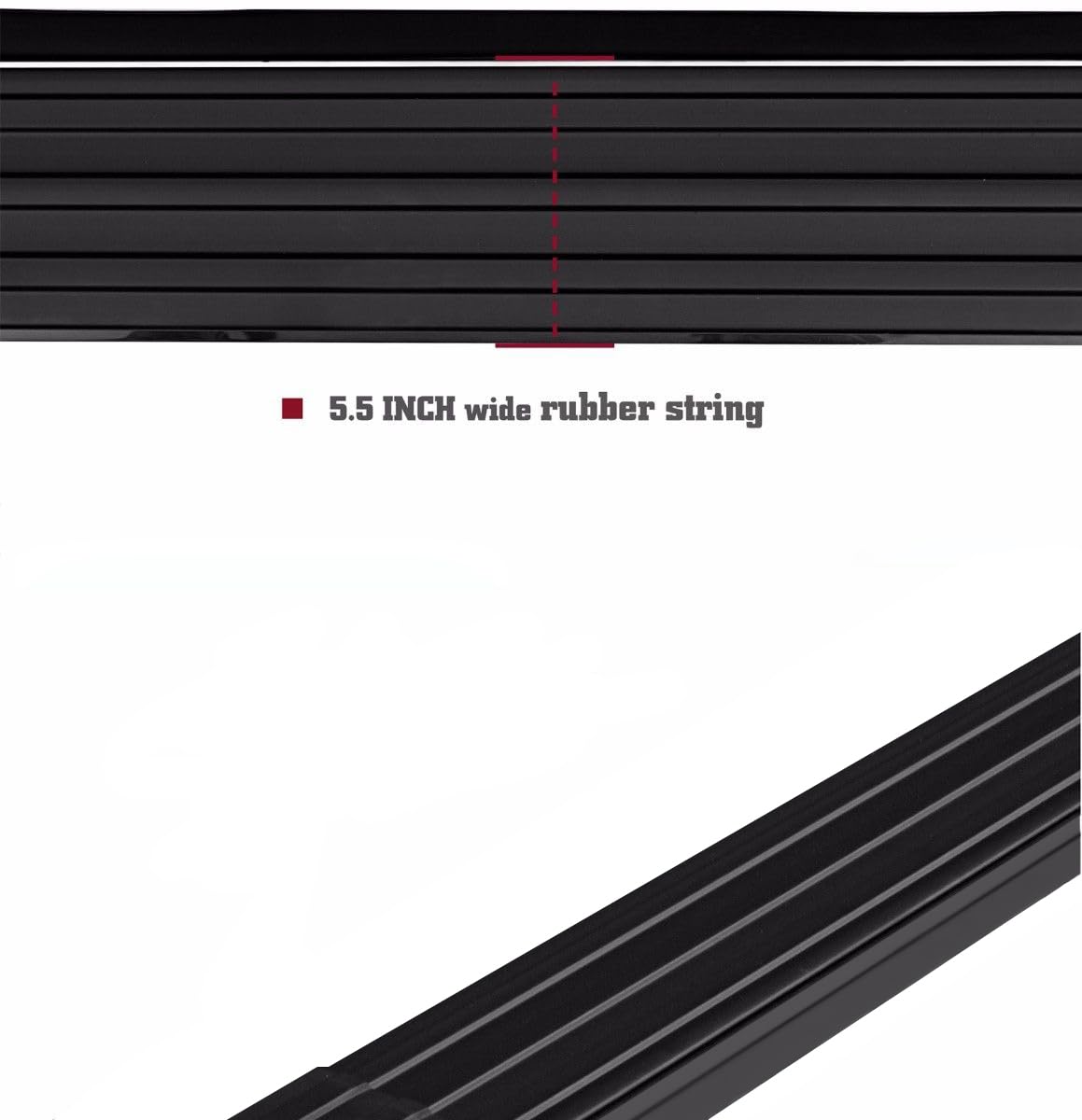 Peerless Black Horse Running Boards Compatible with 2022-2024 Toyota Tundra Crew Max-PR-T785BK Black