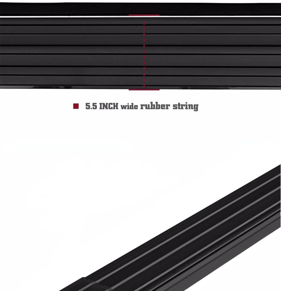 Peerless Black Horse Running Boards Compatible with 2022-2024 Toyota Tundra Crew Max-PR-T785BK Black