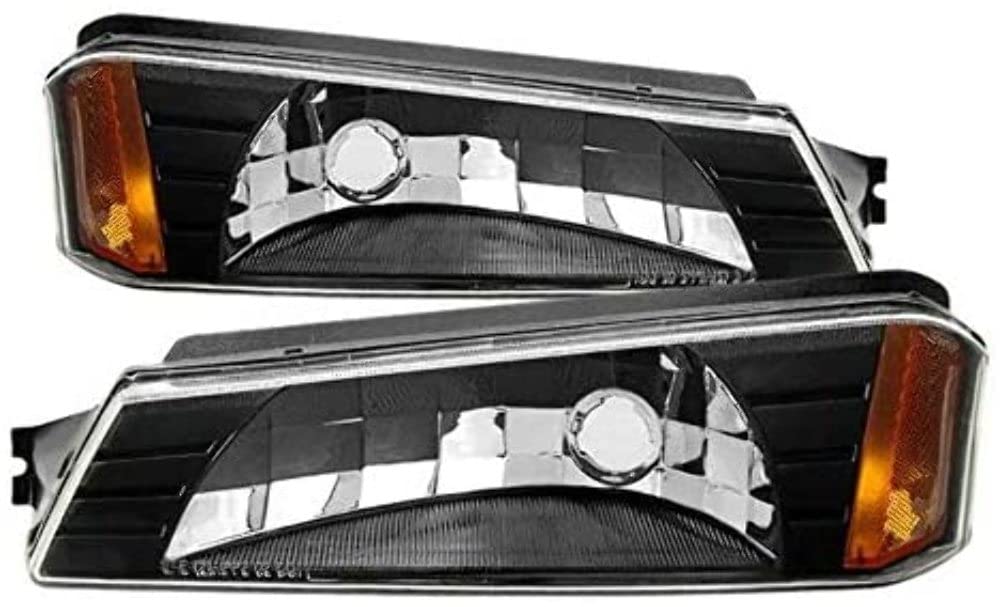 Bumper Light Xtune CBL-JH-CAVA02-AM-BK (Chevy Avalanche 1500 2002/03-05 Avalanche 1500 with Lower Body Cladding only /02-05 Avalanche 2500 OEM Bumper -Black)