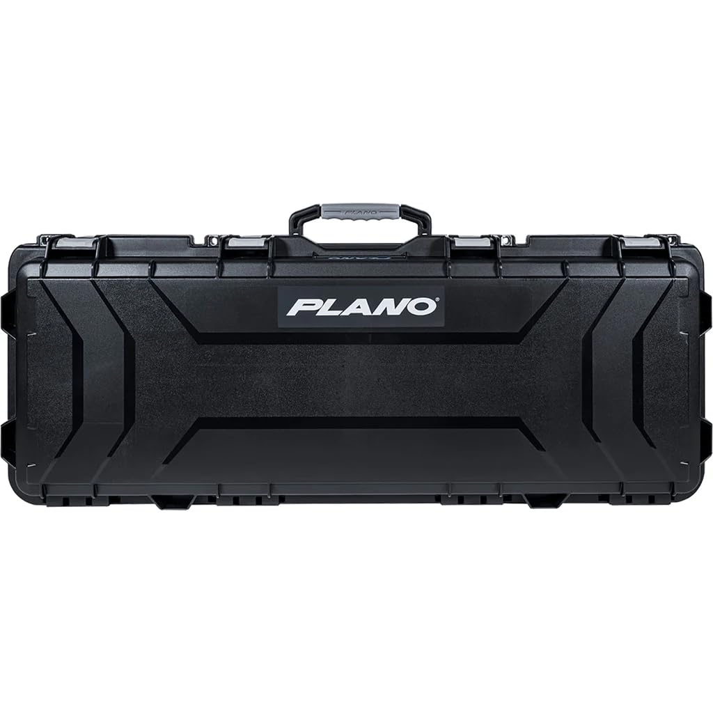 Plano 44" Double Tactical Field Locker Gun Case, Black with Gray Accents, Wheeled Gun Storage, Airline Approved