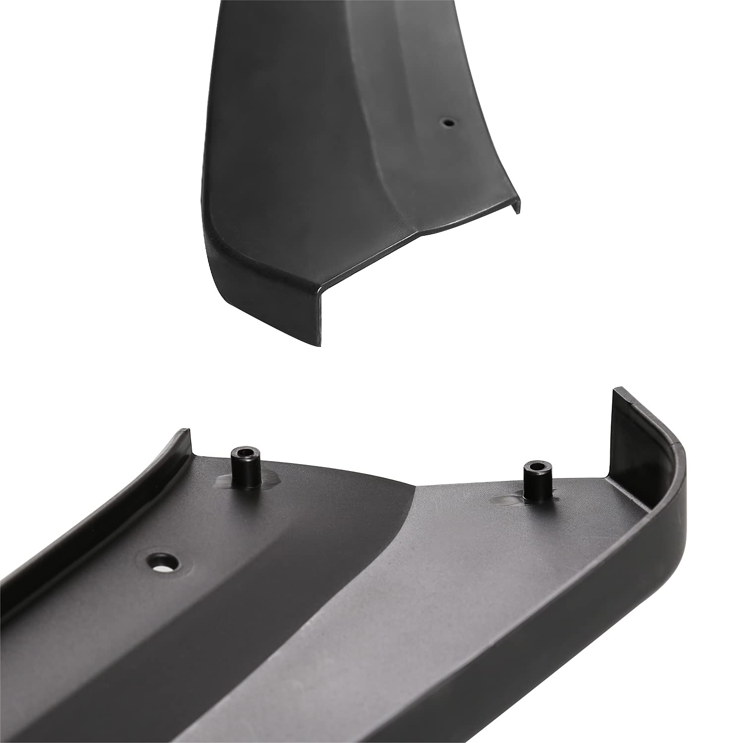 Front Bumper Lip Spoiler Splitter Body Kit Spec-D Tuning Matte Black 3PC Compatible with 2015-2018 Ford Focus