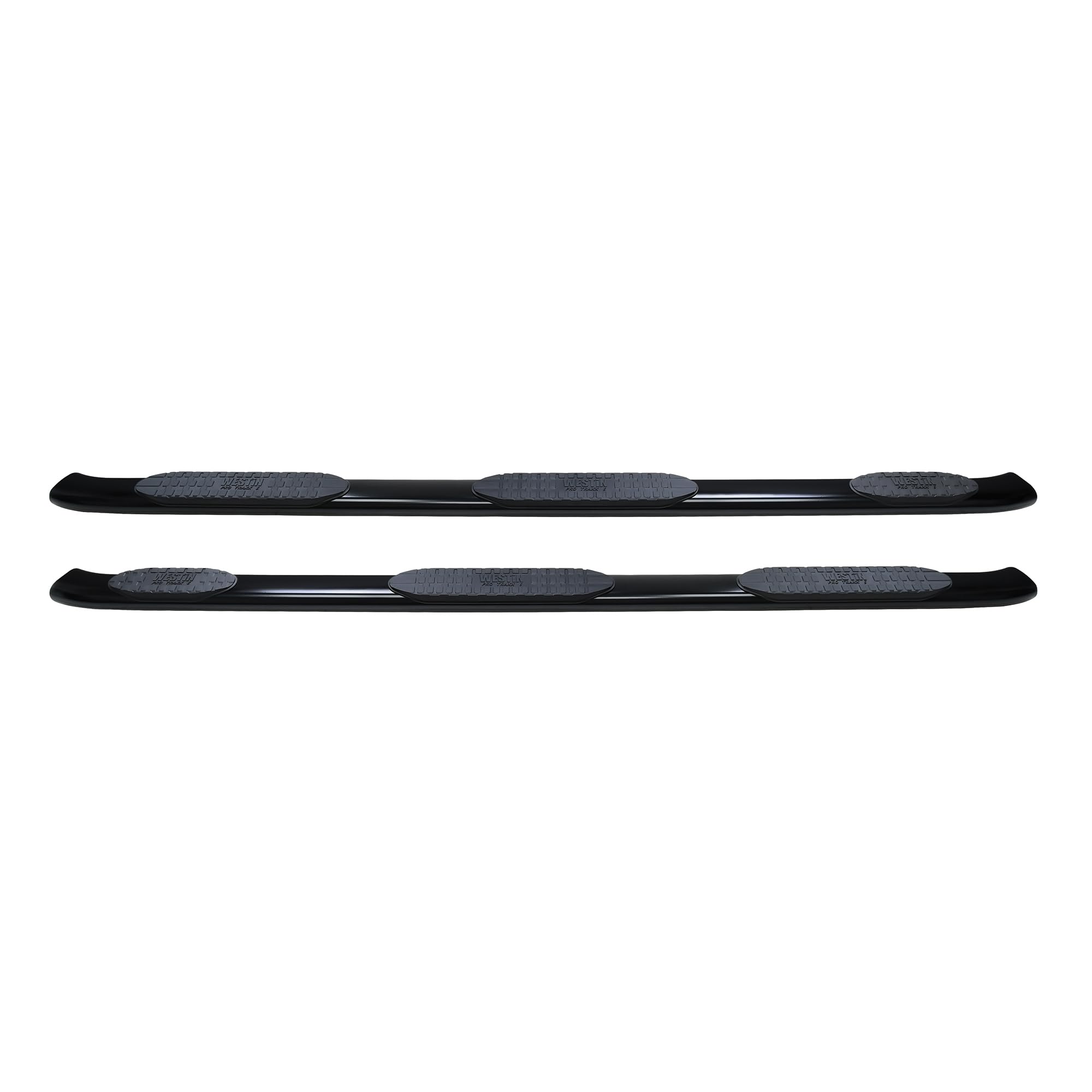 Westin PRO TRAXX 5 Oval Wheel to Wheel Nerf Bars fits 2019-2025 Ram 1500 Crew Cab 6'5" Bed (Exc 1500 Classic) Black Pair