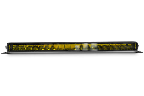 Amber LED Light Bar 20-Inch | Elite Series | Size: 20.5” x 2.0” x 1.5” | Heat Fins to Shed Excess Heat | Flood/Spot Light Pattern | OSRAM LEDs Rated at 50,000 Hours of Use | DV8 Offroad